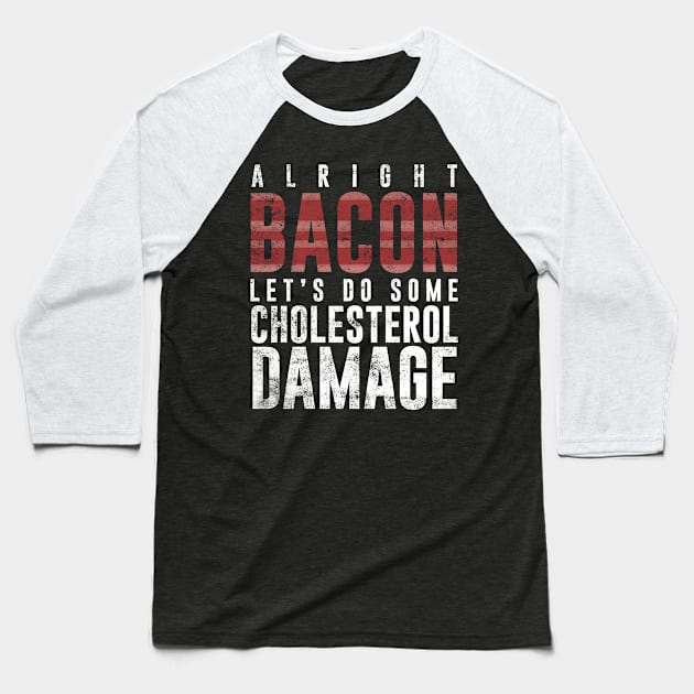 bacon Baseball T-Shirt by sebstadraws